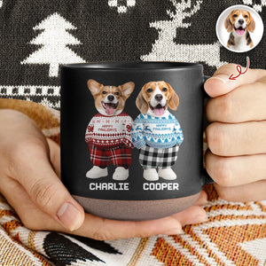 Custom Photo Dog Cat Xmas Clothes Christmas Pottery Mug For Dog Cat Lovers CH07 899316