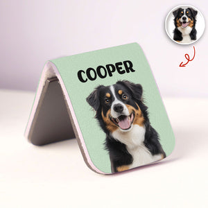 Custom Dog Photo Leather Magnetic Bookmark For Book Lovers, Dog Lovers CH07 899520