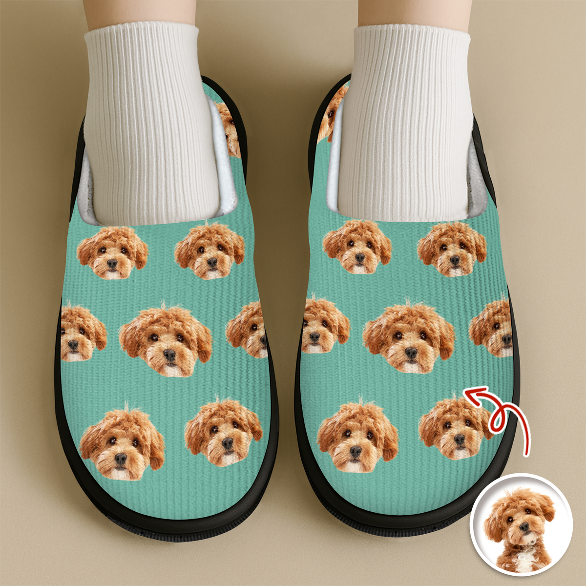Custom Funny Face Dog Cat Pet Slippers Gift For Pet Owner HA75 892998