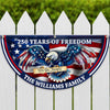 Custom Name Patriotic Eagle We The People Non-Pleated Fan Flag CH07 910562