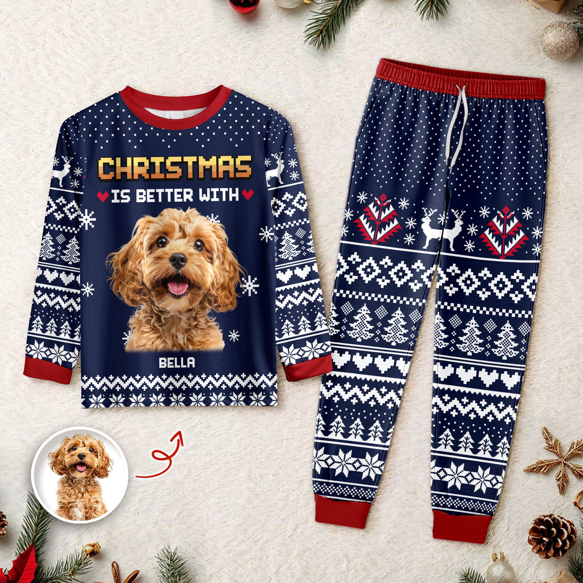 Christmas Better - Personalized Sleepwear For Dog Cat Lovers LM32 895575