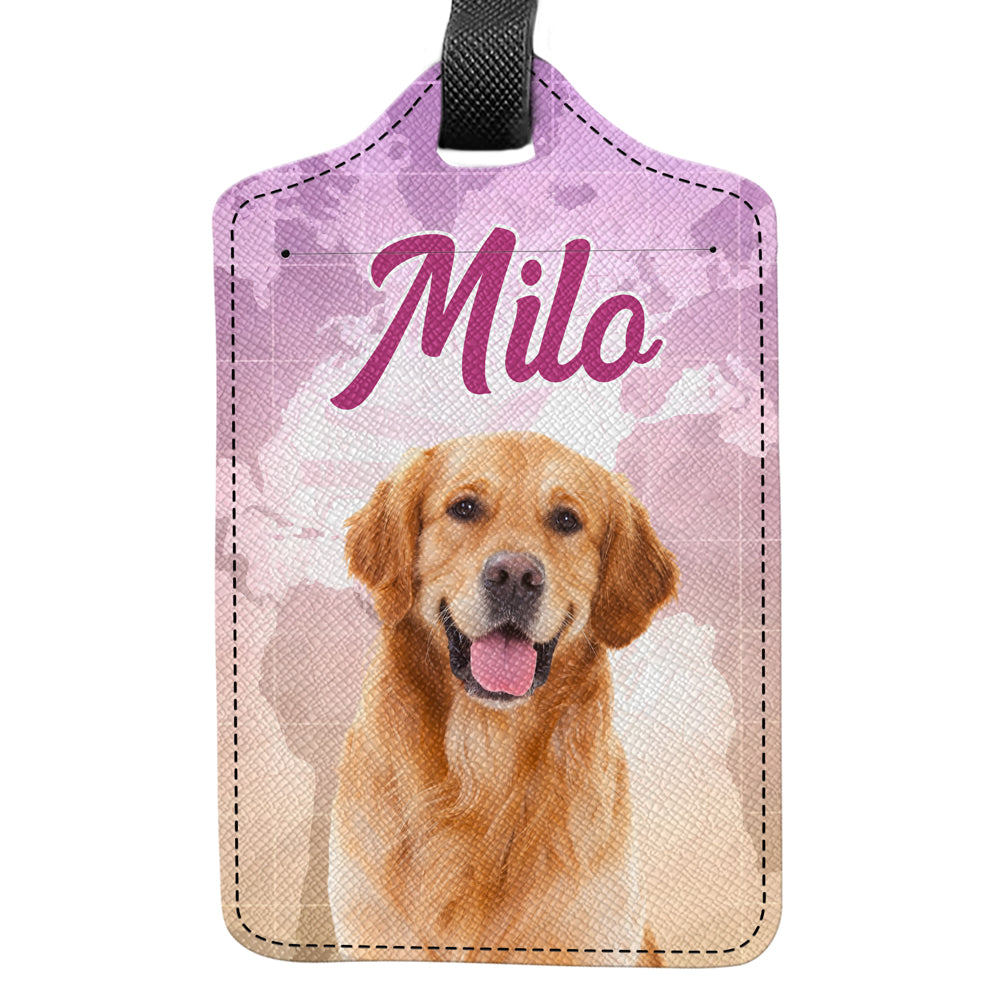 Custom Dog Cat Human Photo Personalized Luggage Tag Holiday Vacation Gift HA75 892662