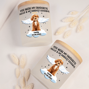 Custom Photo Forever In My Heart Memorial Glass Jar With LED Candle LM32 893503