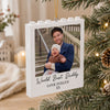 Custom Photo World's Best Daddy Merry Christmas Building Blocks Ornament LM32 669957
