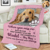Custom Photo Dog Cat Miss Me No Fear Memorial Blanket HA75 920662