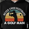 Personalized Never Underestimate A Golf Dad Dark Shirt LM32 897623