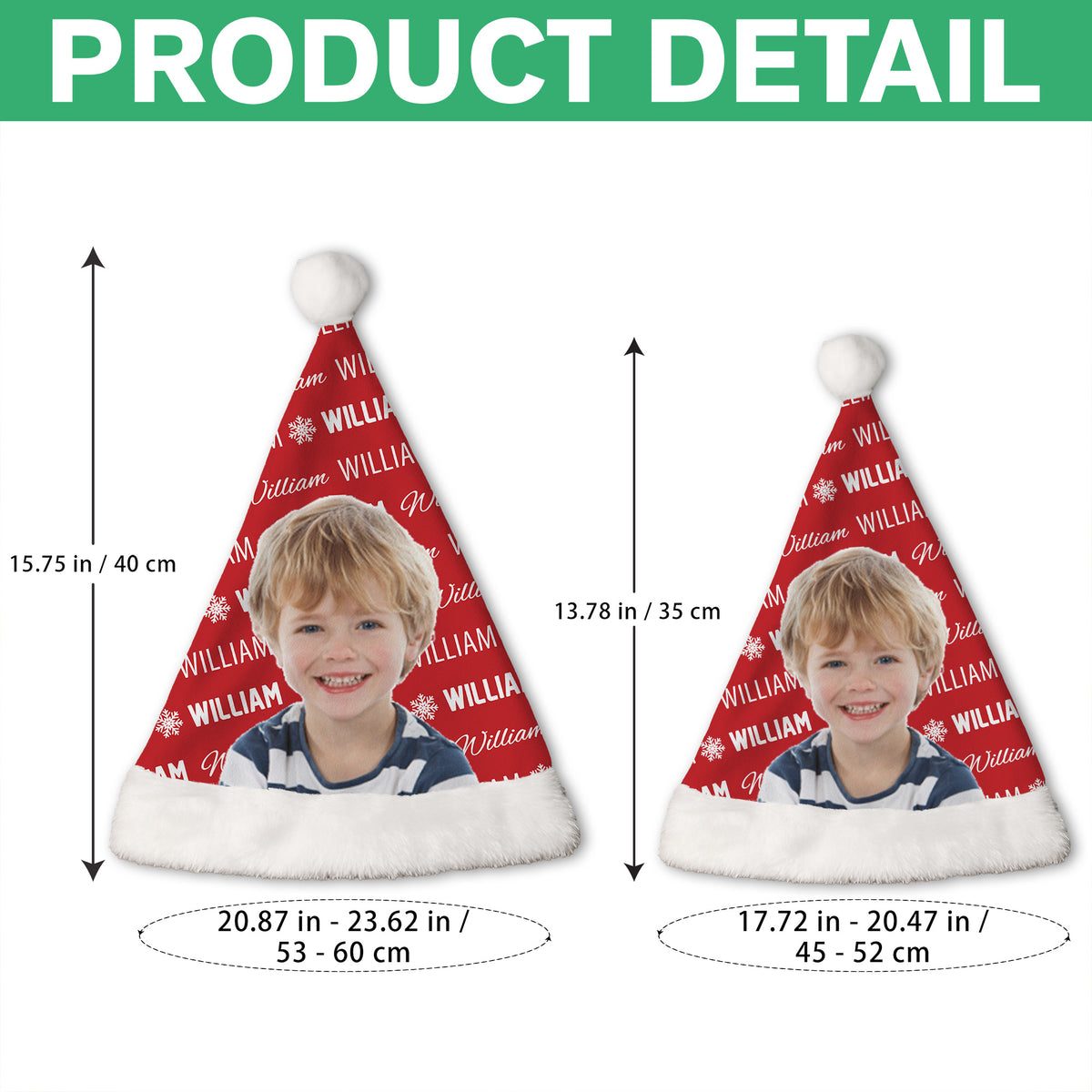Custom Photo Santa Hat For Family Gift LM32 895081