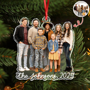 Custom Family Photo Style 2025 Christmas Acrylic Ornament LM32 895985