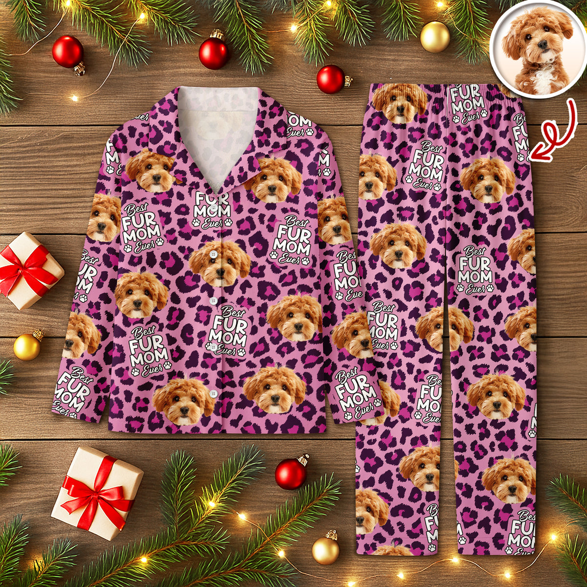 Custom Photo Dog & Cat Personalized Pajamas Christmas Gift For Pet Owners, Pet Lovers CH07 896898