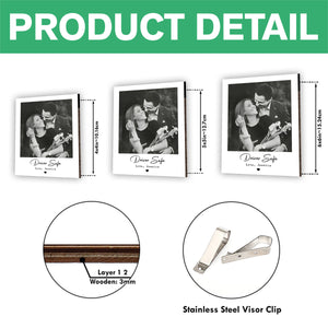 Custom Couple Photo Drive Safe I Love You 2 Layered Car Visor Clip TH10 898045