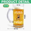 Personalized I Just Want To Drink Beer Wirth My Dog Glass Beer Mug LM32 893365