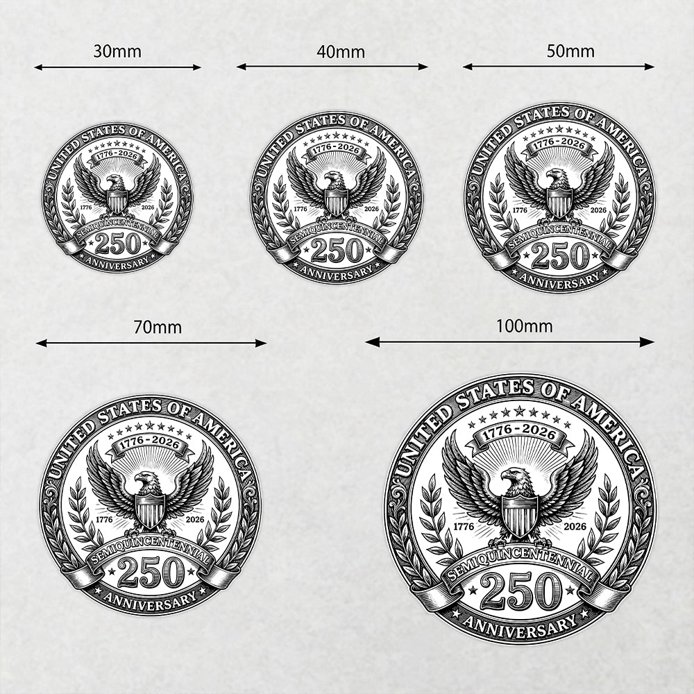 250 Years 1776-2026 Semiquincentennial Eagle America Roll Sticker HA75 920676