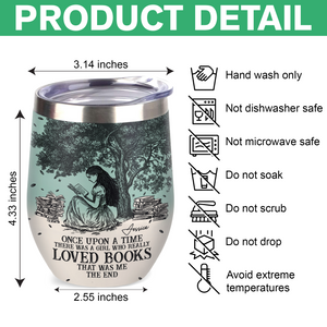 Once Upon A Time Chinoiserie Toile De Jouy - Personalized Wine Tumbler LM32 893401