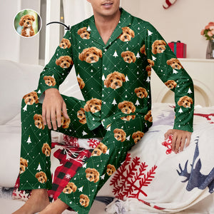 Custom Photo With Christmas Pattern - Personalized Pajamas Gift For Dog Lovers CH07 896298