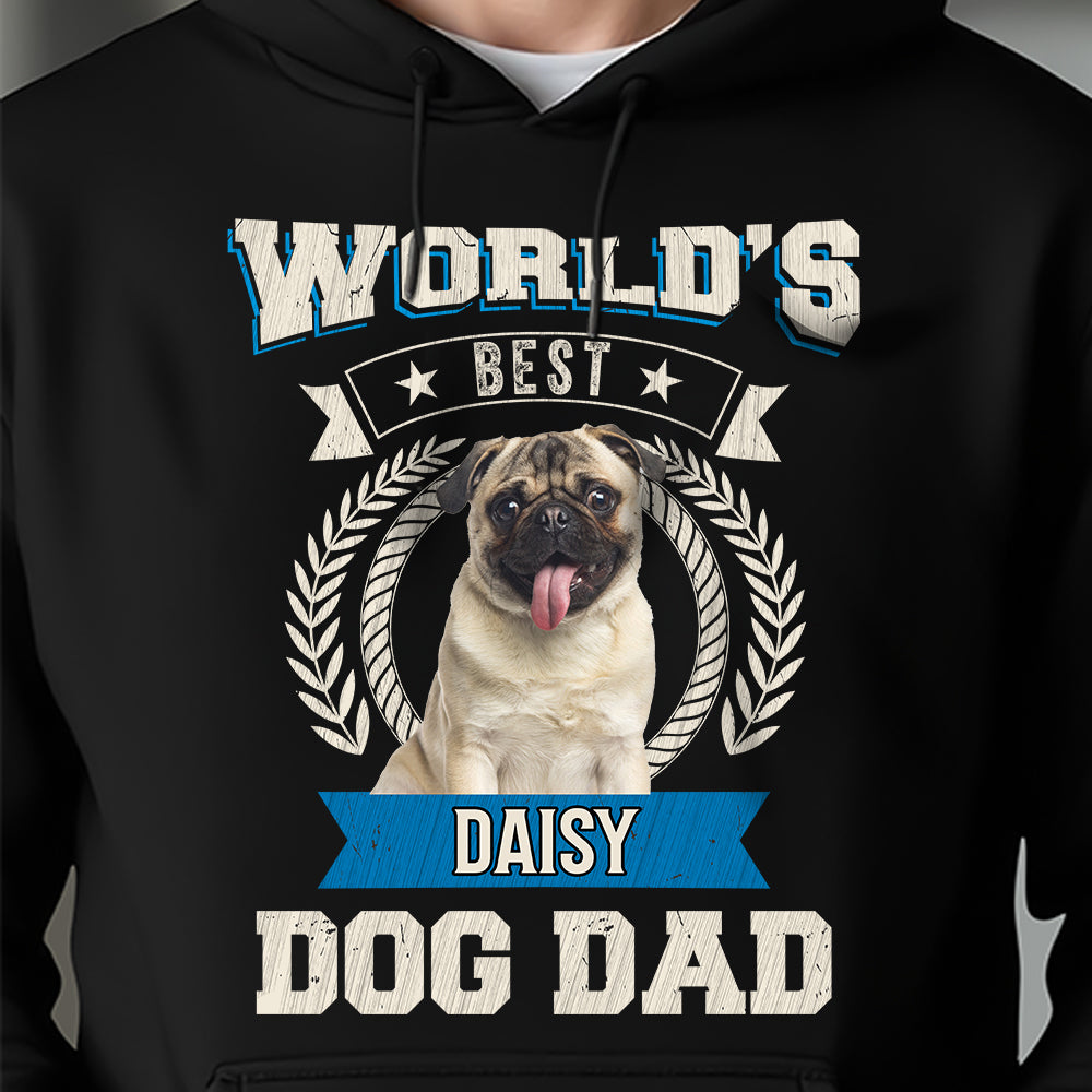 Custom Photo World's Best Dog Dad Dark Shirt CH07 896026