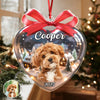 Custom Dog Photo Heart Shaped Acrylic Ornament Christmas Gift For Dog Lovers CH07 899332