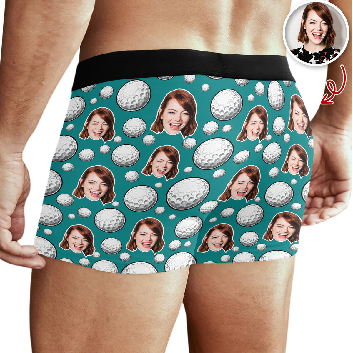 Custom Photo I'd Tap That Humorous Golf Men's Boxer Brief Funny Gift LM32 897647