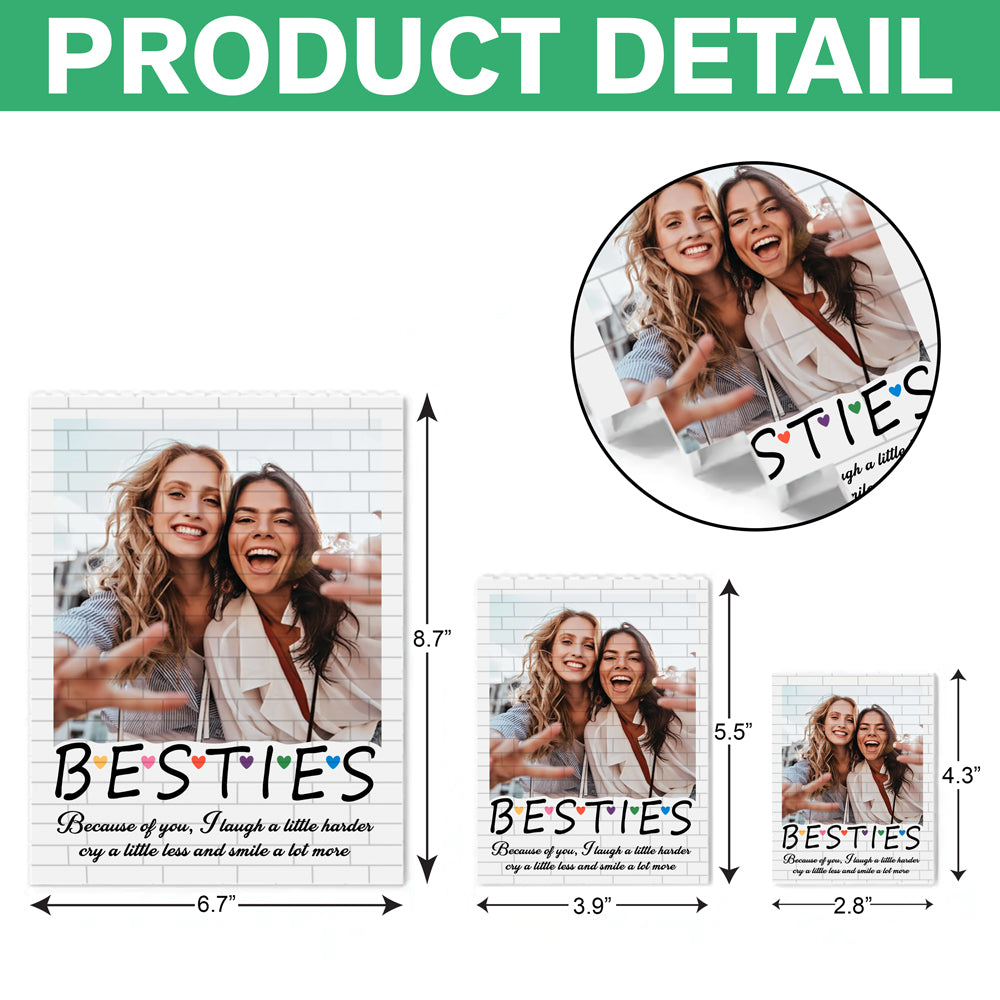 Custom Photo Bestie Building Brick Blocks - Personalized Gift for Best Friends CH07 910344