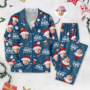 Custom Photo Best Dad Ever Christmas Pajamas CH07 899734