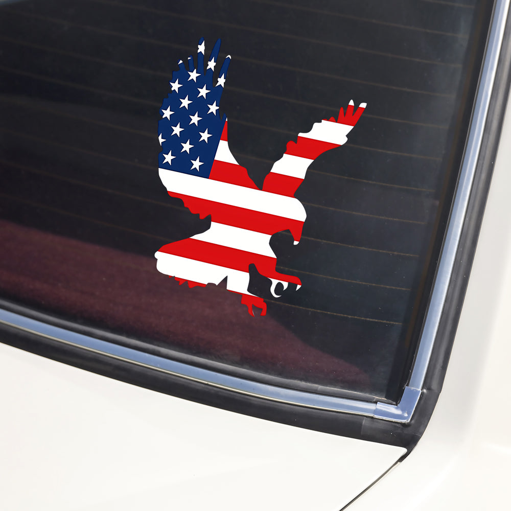 American Eagle USA Flag Car Window Decal Sticker HA75 898496