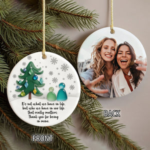 Custom Photo Meaningful Friendship Sea Besties Ceramic Ornament HO82 900220