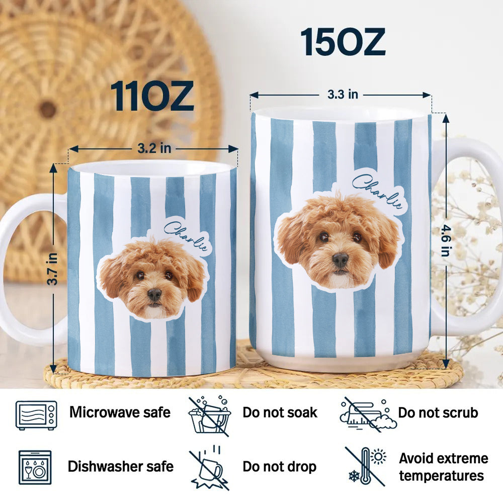 Custom Dog Photo Personalized Print Full Mug For Dog Lovers LM32 895493