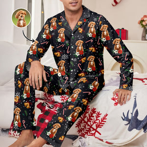 Custom Pet Photo Christmas Pajamas Gift For Pet Lovers TH10 896047