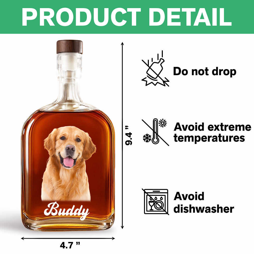 Custom Dog Photo Whiskey Bottle For Dog Lovers CH07 895974