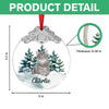 Custom Cat Photo Metal Top Glass Ornament For Christmas HA75 897172