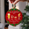 Our First Christmas As A Family Personalized Christmas Ceramic Ornament HA75 897800
