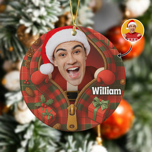 Santa Claus Ceramic Ornament Holiday Decoration Personalized Gift For Family HO82 894648