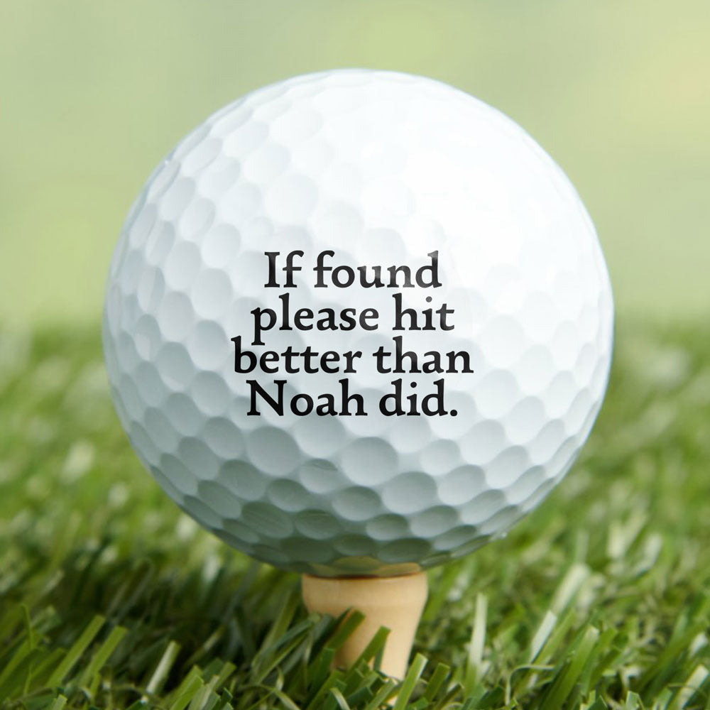 If Found, Please Hit Better Than Name Did Personalized Golf Ball Stamp Box Gift for Golfer, Golf Ball Marker HA75 898594
