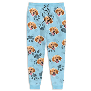 Custom Photo Dog Cat Paw Pattern Sweatpants HA75 892612