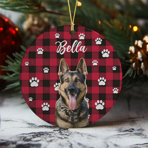 Custom Pet Photo With Icon For Dog And Cat Lovers Ceramic Ornament TH10 894257