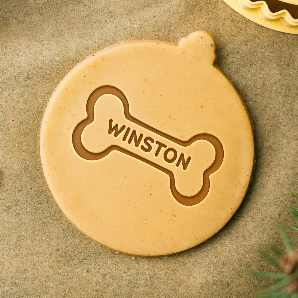 Custom Dog Name With Bone Cookie Stamp For Pet Lover TH10 898027