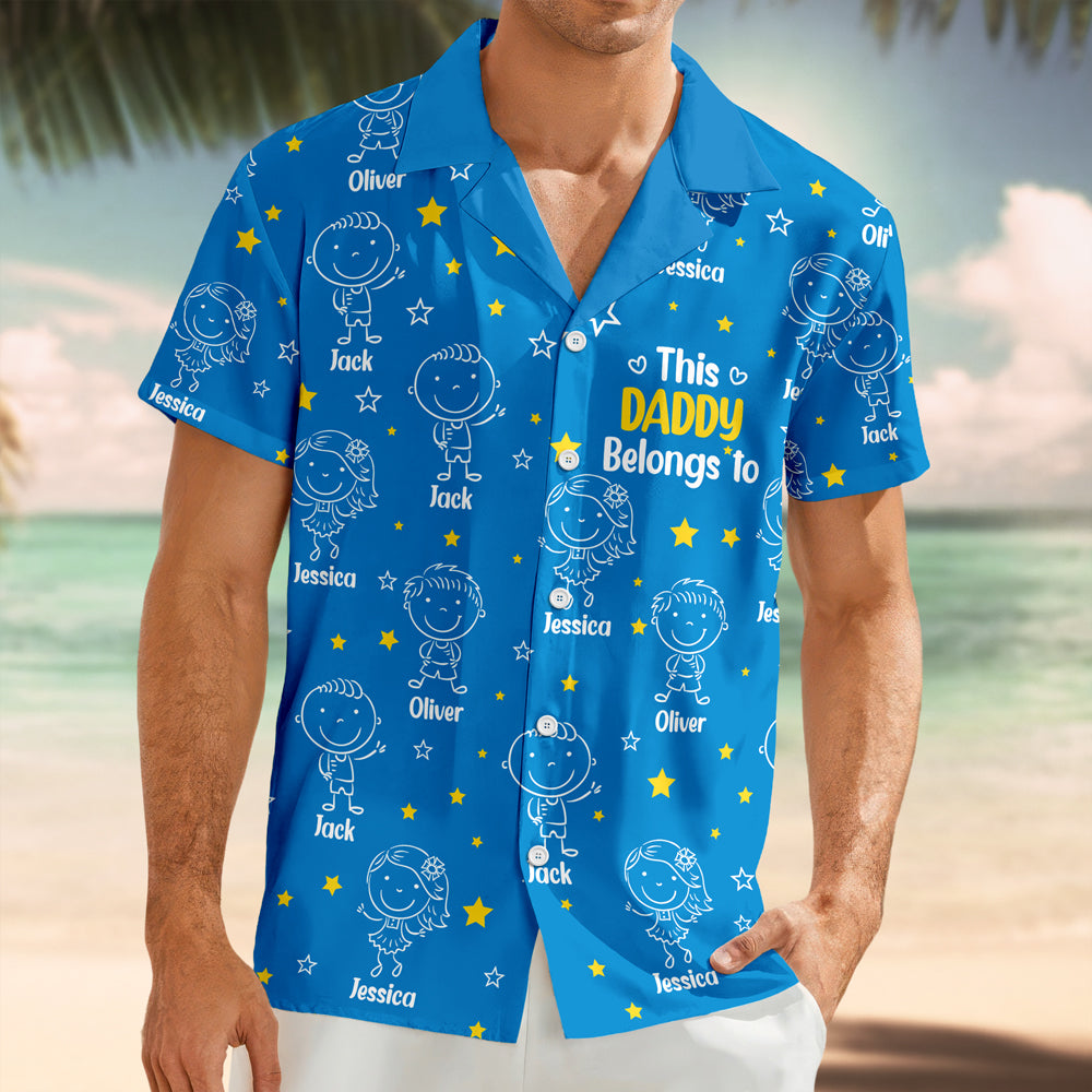 This Daddy Belongs To Kids - Personalized Hawaii Shirt TH10 898753