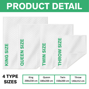 Custom Photo Paw Print Heart-shaped Dog Cat Memorial Quilt Blanket For Pet Lovers HO82 900672