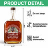Custom Dog Photo This Human Belong To Whiskey Bottle For Dog Lovers LM32 895021