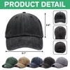 Custom Photo Cat Mother Father Washed Denim Baseball Cap HA75 897698