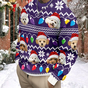 Custom Photo Xmas Leds Dog Ugly Sweater HO82 900078