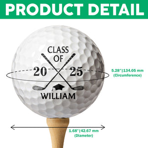 Custom Name Class Of 2026 Golf Ball Gift For Graduation LM32 897651