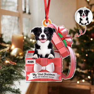 Custom Cute Dog Photo Gift Box From Your Buddy Acrylic Ornament LM32 893959