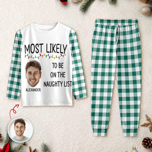 Custom Photo Christmas Family Matching Clothing Most Likely Sleepwear Gift For Family CH07 896244