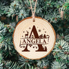 Custom Name Christmas Wood Slice Christmas Ornament Christmas Tree Decoration CH07 899268