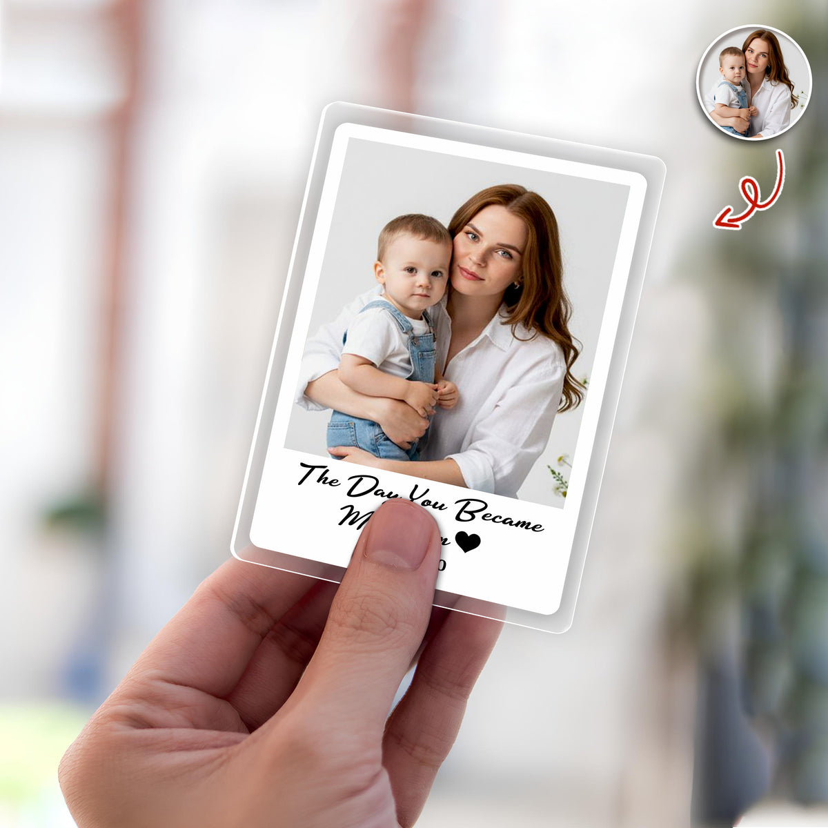 Personalized Photo Drive Safe Mom Acrylic Car Visor Mother's Day Gift TH10 898923