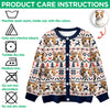 Custom Cat Photo Ugly Cardigan Gift For Cat Lovers LM32 897127