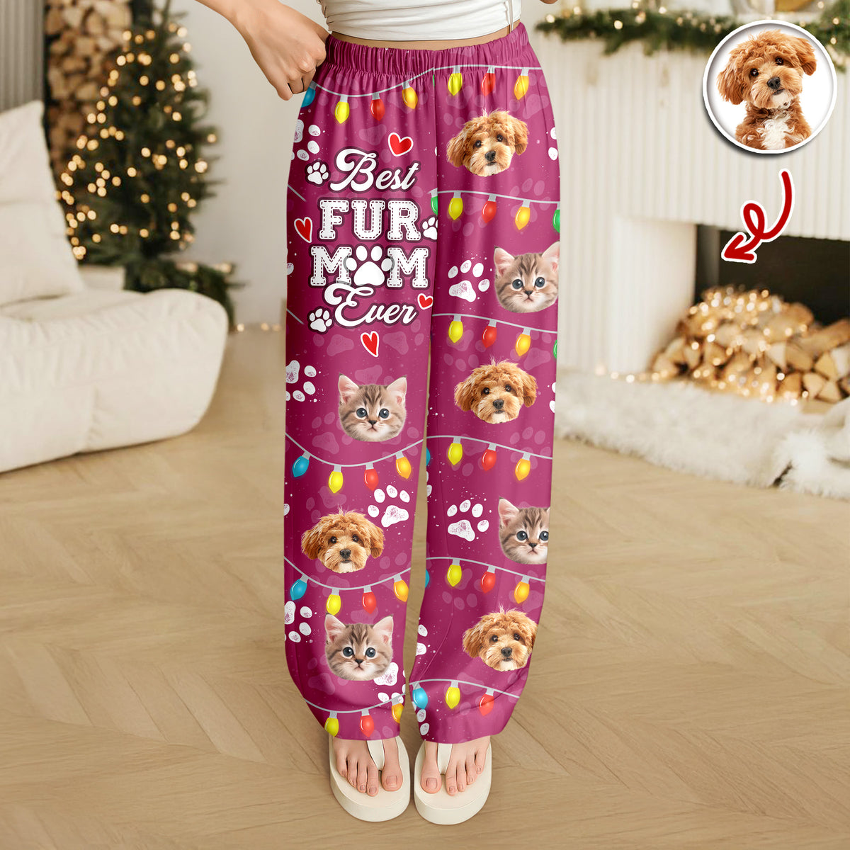 Custom Photo Best Dog Cat Dad/Mom Ever Sweatpants CH07 899138