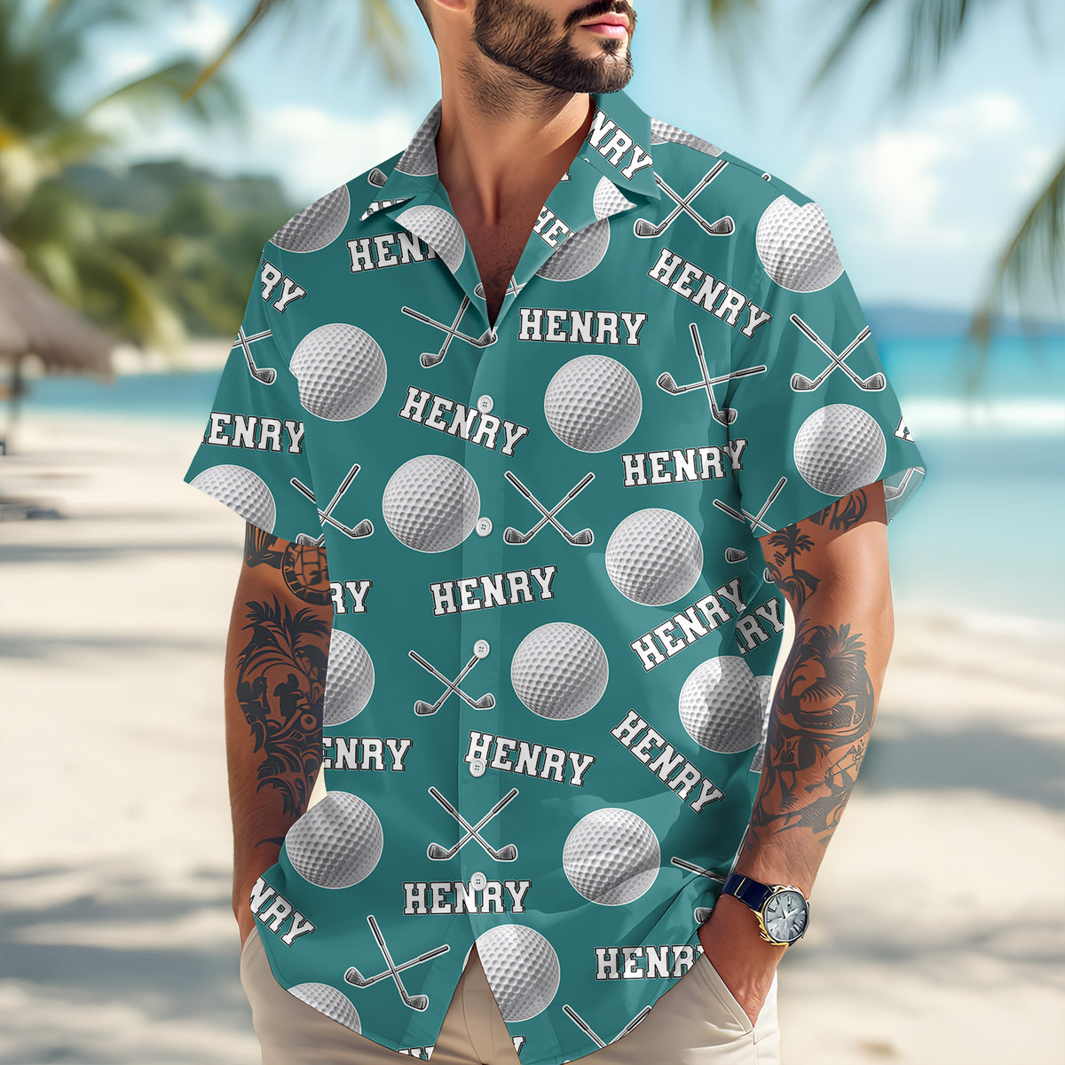 Custom Name Hawaii Shirt Gift for Golf Lovers TH10 898199