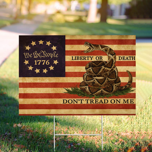 Don't Tread On Me America Flag We The People Yard Sign CH07 899148