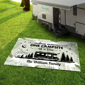Personalized Name Tropical Summer Life Is Better At The Campsite Patio Rug, Patio Mat LM32 893779